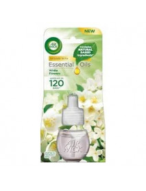 Air Wick Essential Oils náplň do elektrického osviežovača vzduchu White Flowers 19 ml