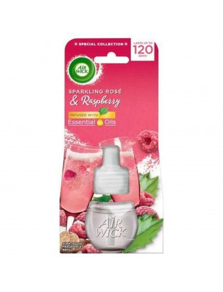 Air Wick Essential Oils tekutá náplň do elektrického prístroja - Sparkling Rosé & Raspberry 19 ml