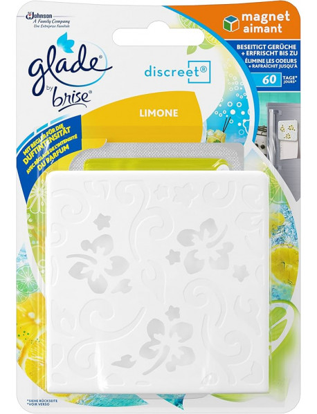 Glade Discreet Magnet s náplňou Fresh Citrus aróma difuzér s náplňou 8g