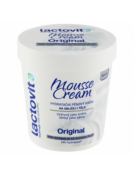 Lactovit Lactourea Mousse Cream penový krém pre normálnu až suchú pleť 250 ml